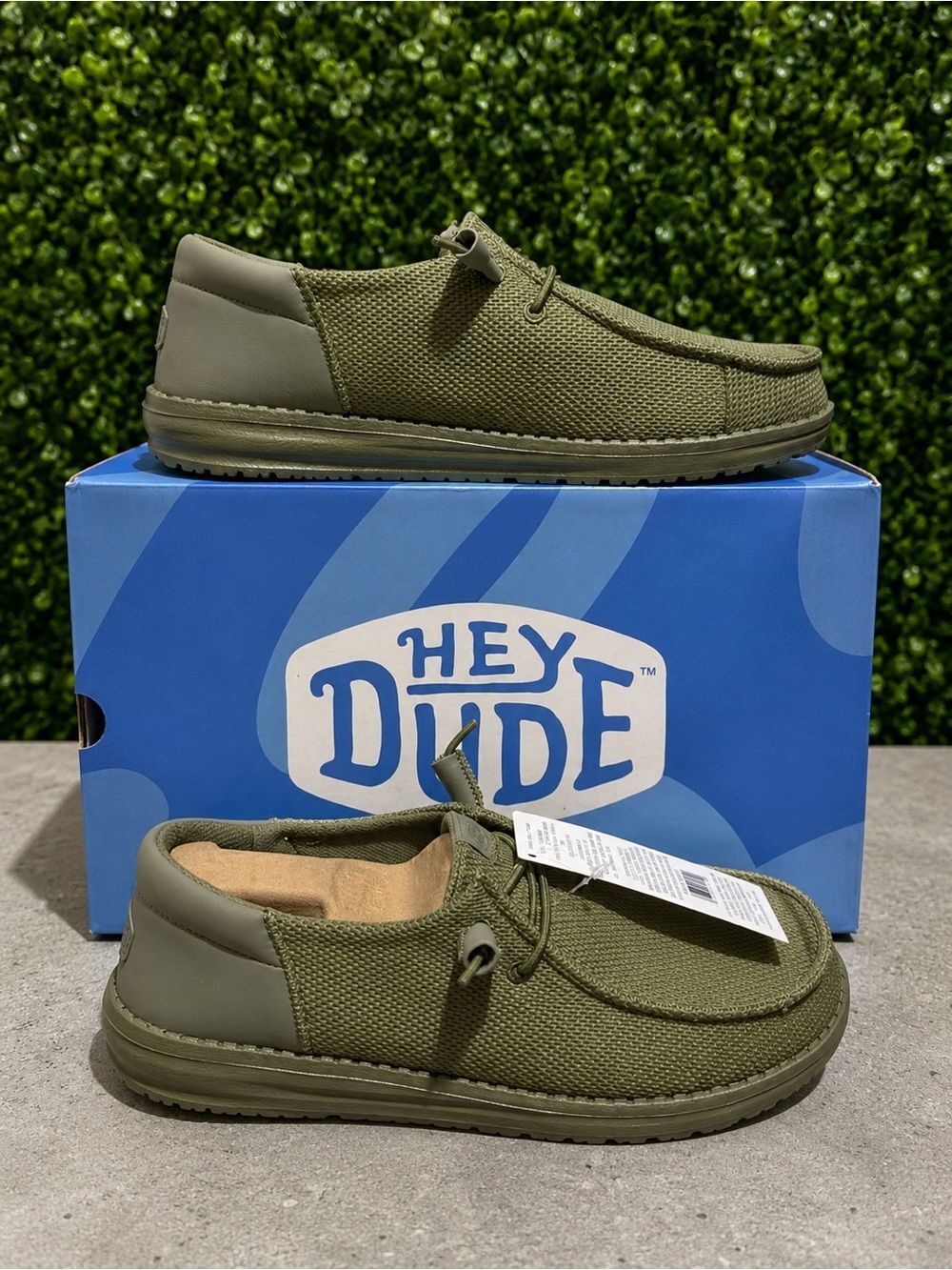 Hey Dude Wendy Funk Mono Women’s Size 10 Green Lace-Up Slip-On Casual Shoes New